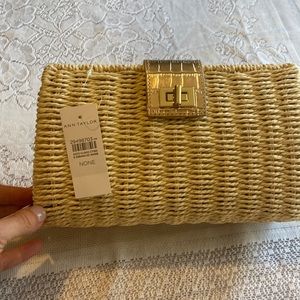 Rattan Clutch Purse